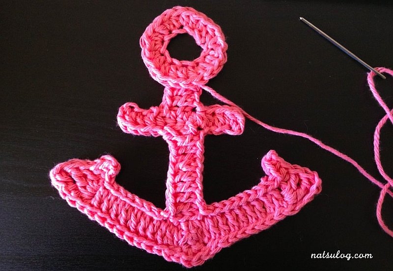 Cute Big Crochet Anchor Design