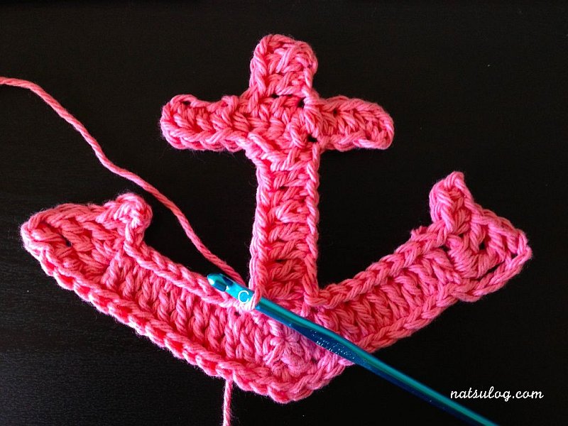 Large Crochet Anchor Design DIY Large Crochet Anchor Design in Nautical Style