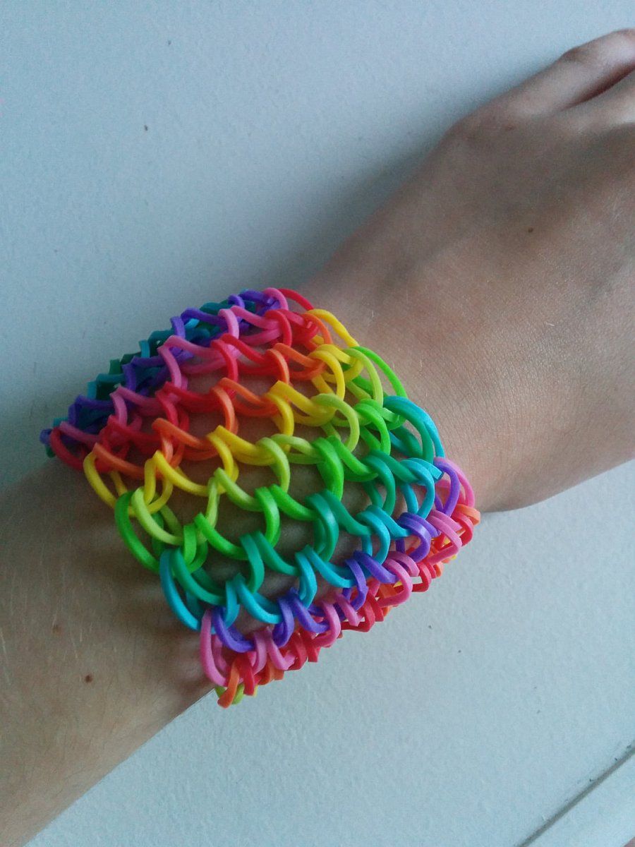 Colorful Dragon Scale Cuff Loom Bracelet