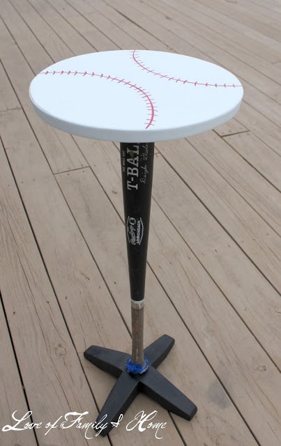 baseball bat side table