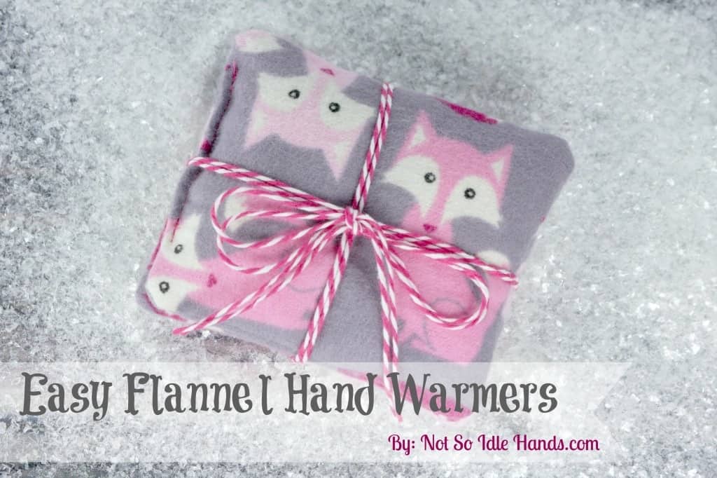 Easy Flannel Hand Warmer