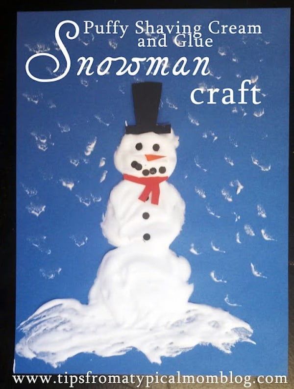 Fluffy Paint Snowman