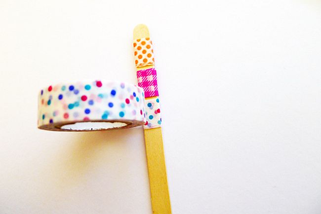 DIY Washi Tape Souvenir Sticks