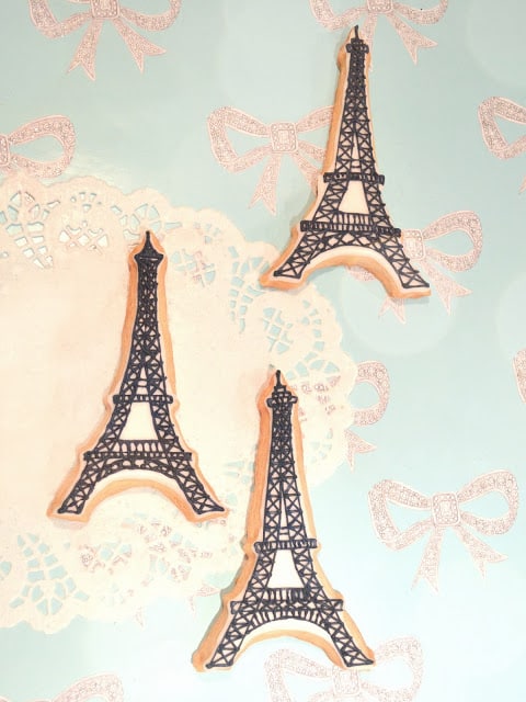 Eiffel Tower Rock Sugar Cookies
