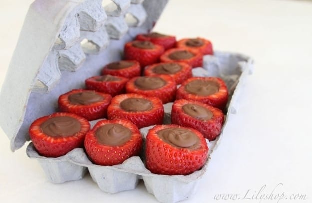 Chocolate Strawberry in Egg Box