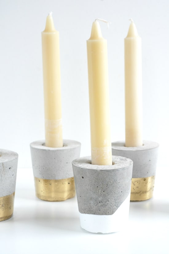 concrete candle holder