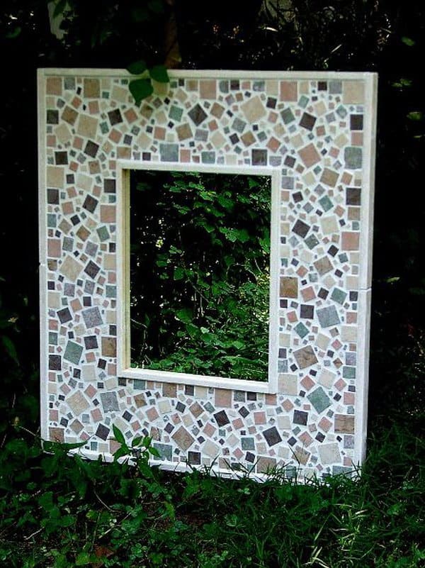 Tile Mosaic Garden Mirror