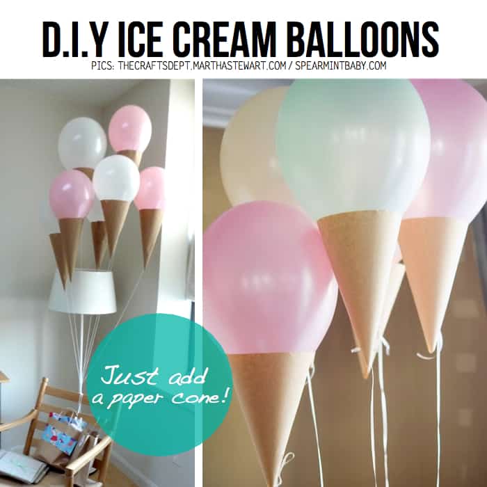 Ice Cream Cone Balloons