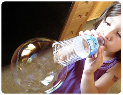 Repurposed Water Bottle Bubble Blower