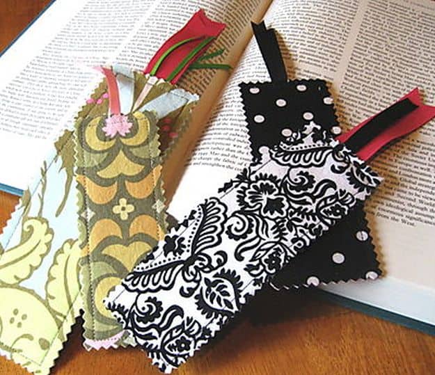 Zigzag Fabric Bookmarks