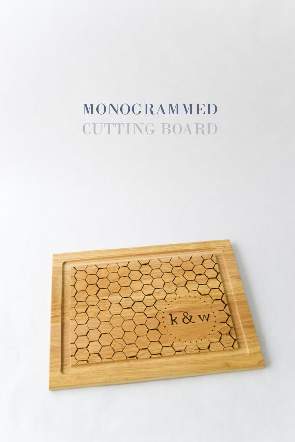 monogram cutting board