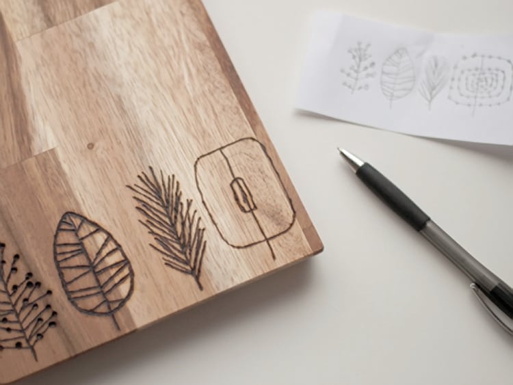 Nature themed chopping board
