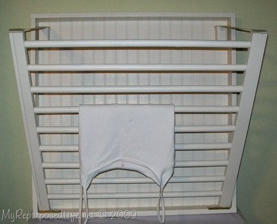 Pull down the drying rack