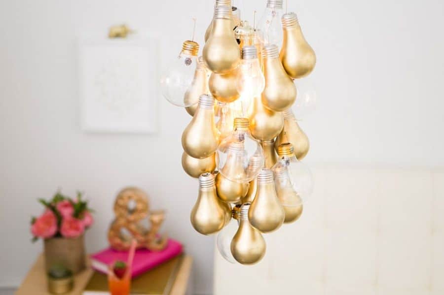 light bulb chandelier