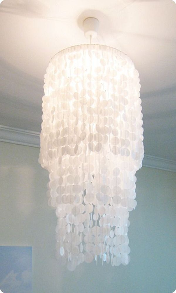 wax paper chandelier