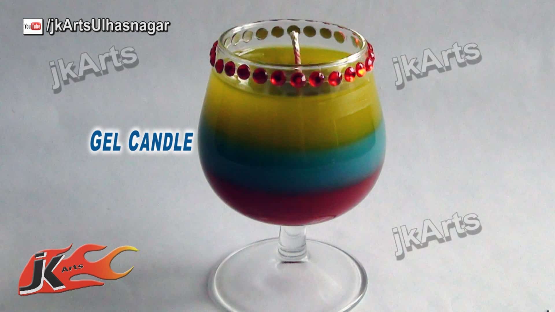 Layered Cocktail Gel Candle