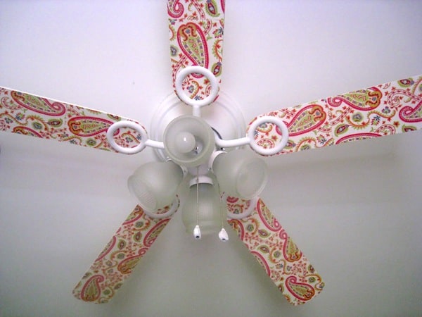 Paper cut ceiling fan