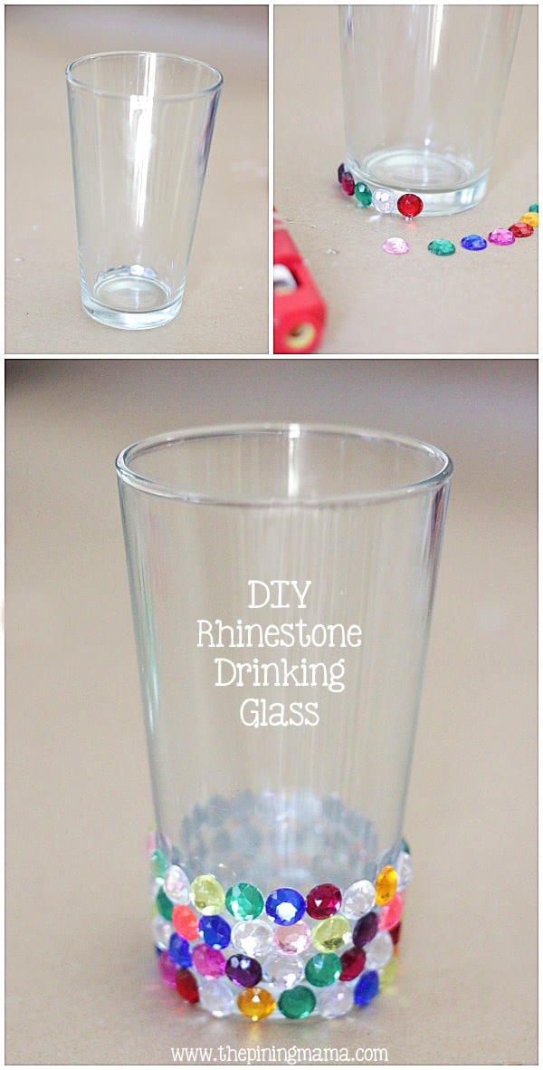 DIY Rhinestone Water Cup