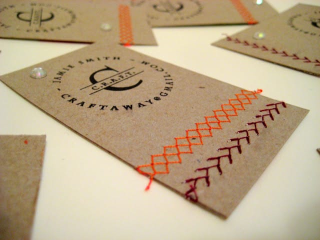 Upgraded Embroidered Business Cards