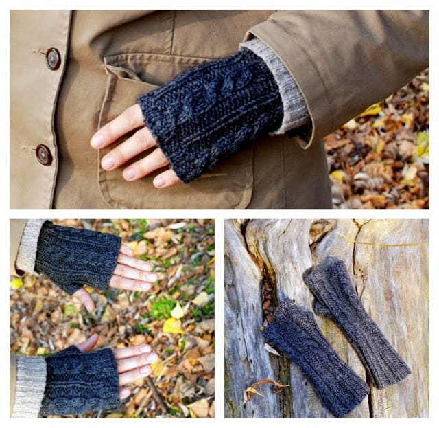 Cable Knit Hand Warmer