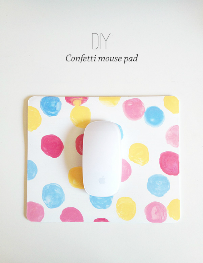 Confetti mouse pad