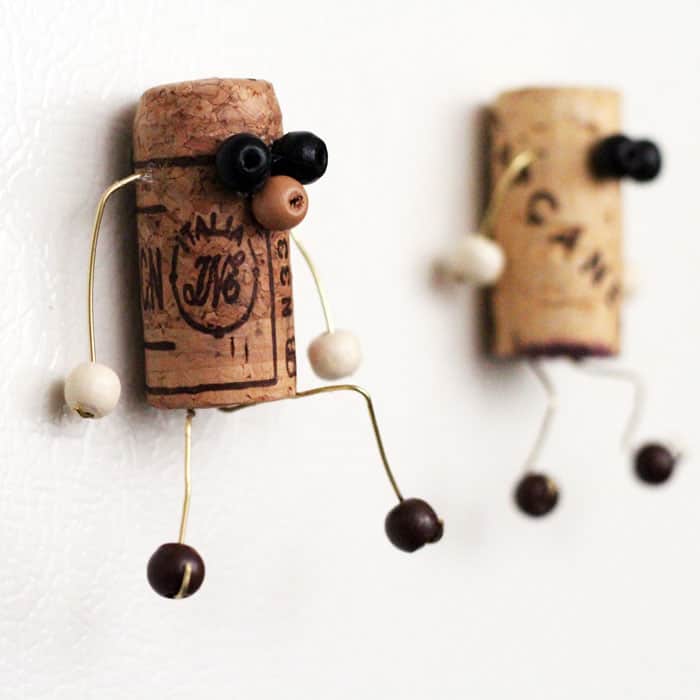 Cork Magnets with Magnetic Bead Features
