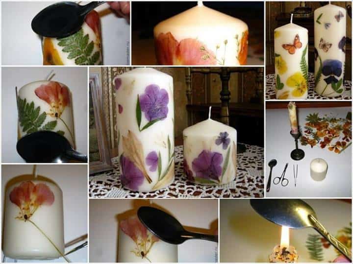 embossed candle
