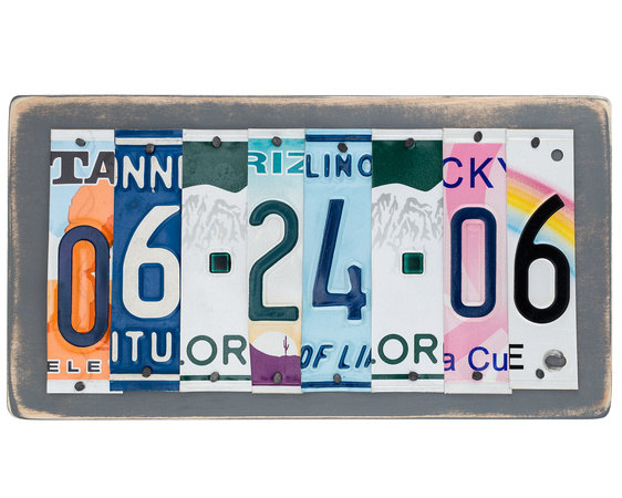 cut license plate date