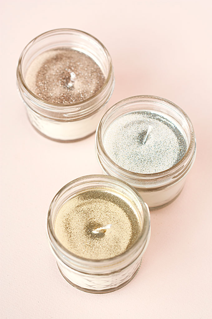 Glitter Soy Candles