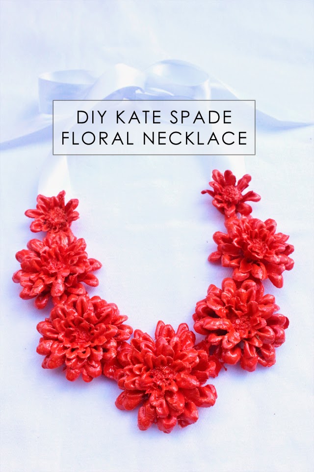Kate Spade Inspired Floral Necklace