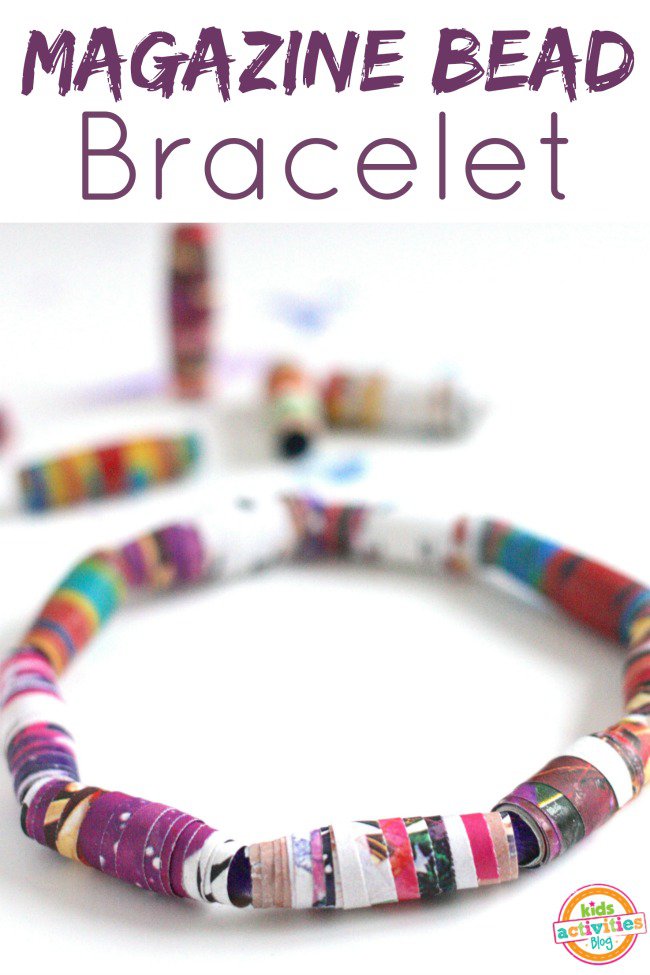 Magazine Bead Bracelet