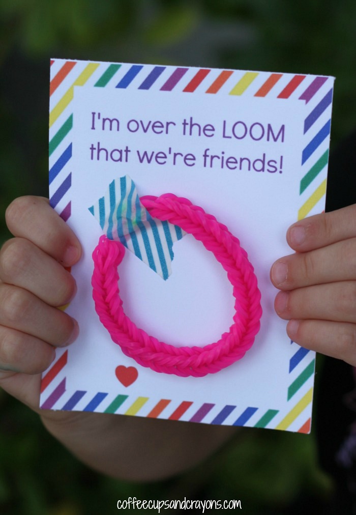 Free Printable Rainbow Loom - Valentine's Day for Kids