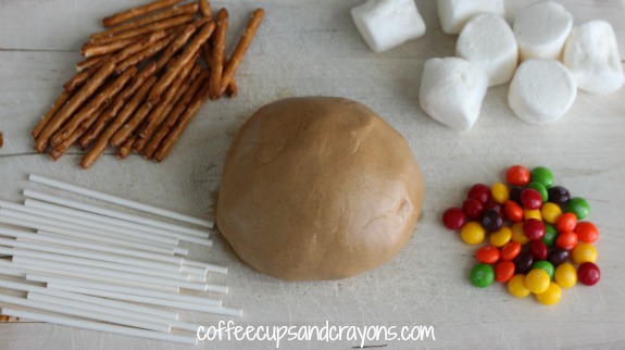 Edible play dough invitation to play with food