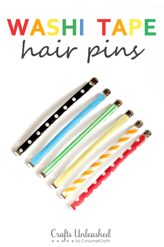 washi tape hairpin