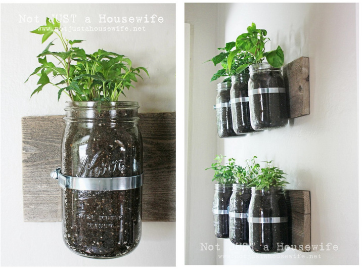 Kitchen Vegetable Mason Jar Planter 6 Cool Ways to Use Mason Jars