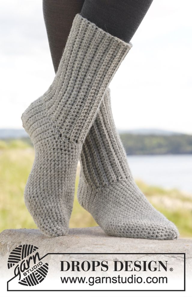 Cozy Rib Crochet Socks