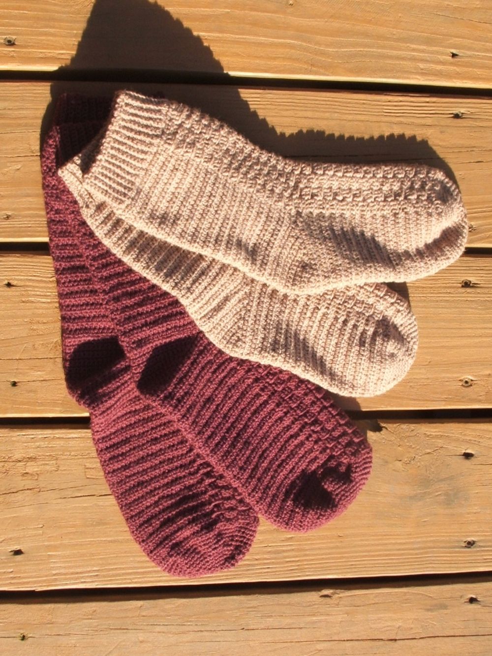 top down crochet socks