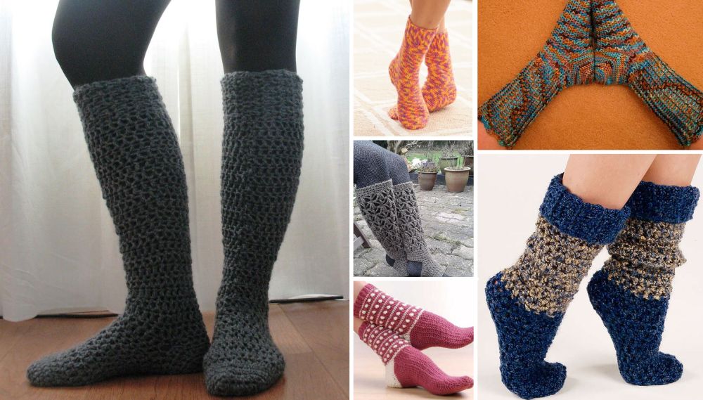 Crochet Winter Socks