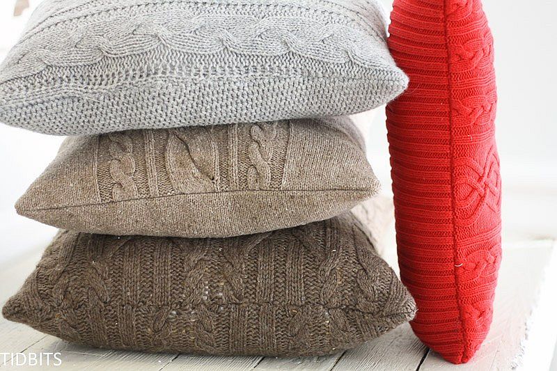 comfy sweater pillow