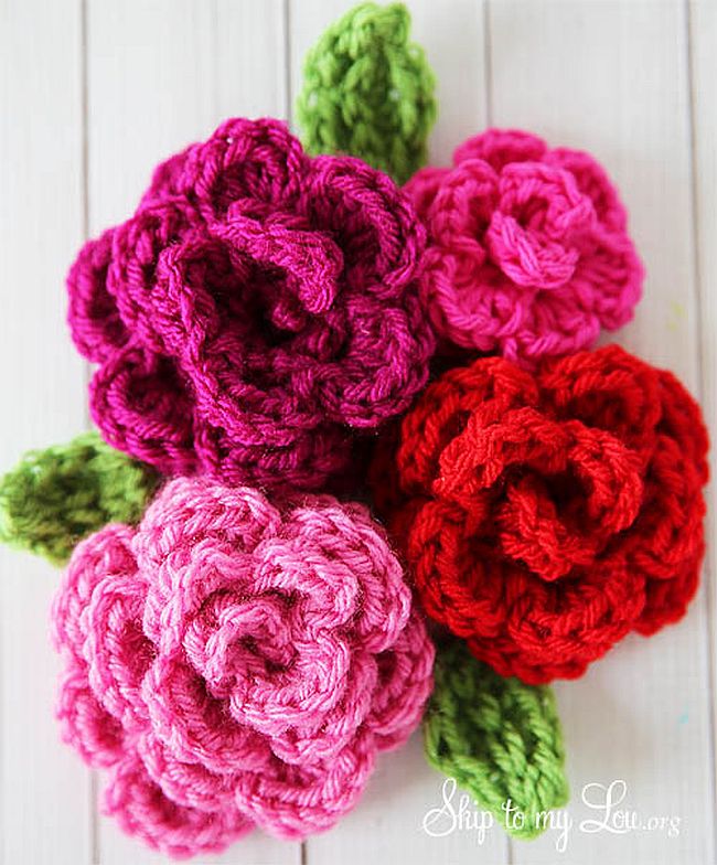 Easy Crochet Roses