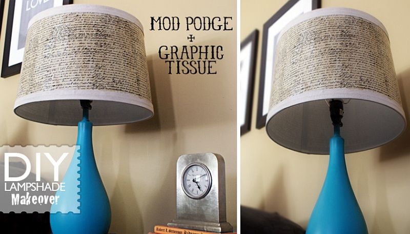 Mod Podge and Graphic Tissue Shade