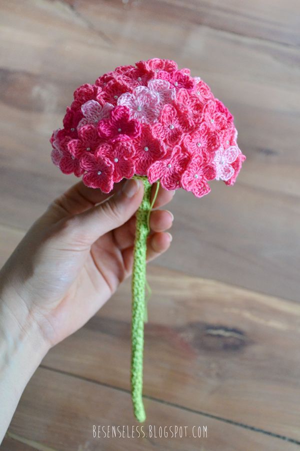 Hortensia Crochet Flowers