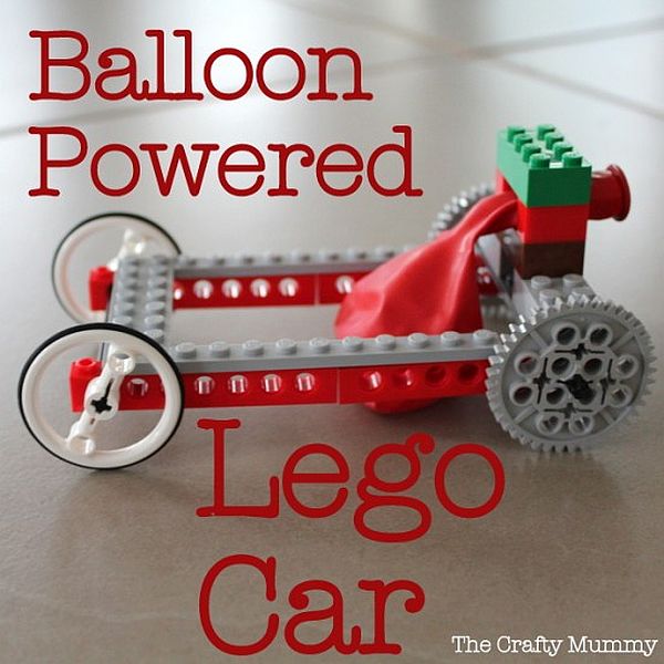 DIY Balloon-Powered LEGO Car Ideas Burn some rubber with balloon-powered LEGO cars!