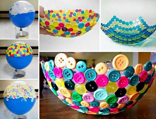 beautiful button bowl