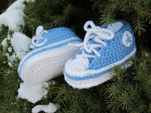 Crochet-Baby-Converse-Sneakers-No Boots-Pattern 2