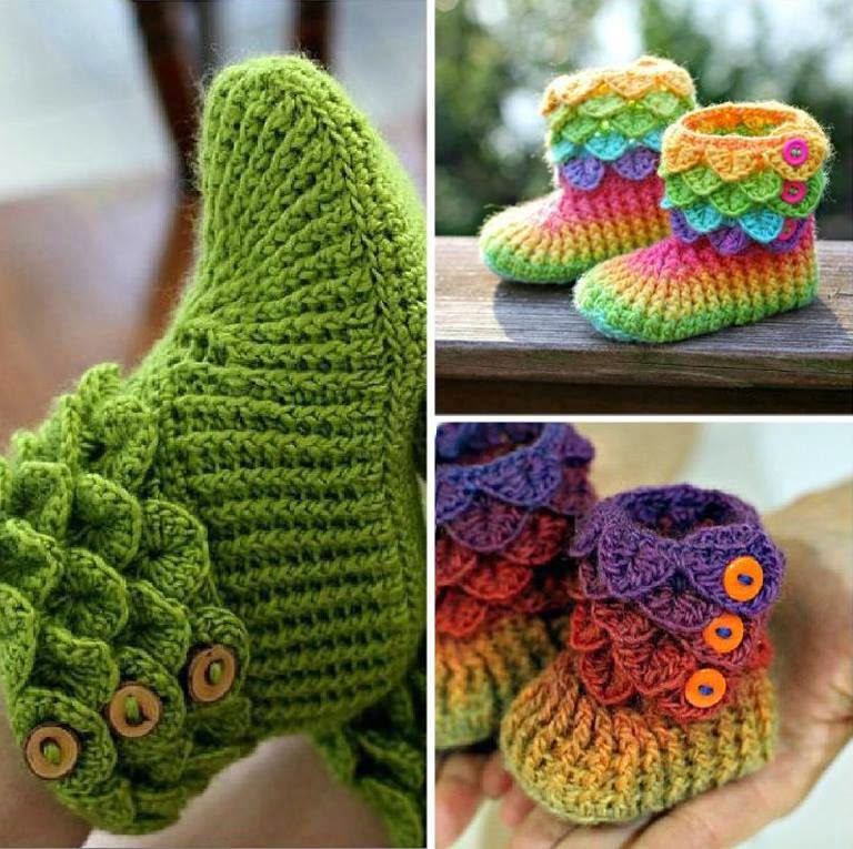 Crocodile Stitch Crochet Booties Cutest Crocodile Crocodile Stitch Booties [Tutorial & Patterns]