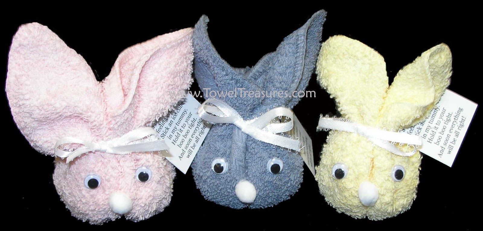 cute towel bunny - wonderfuldiy1