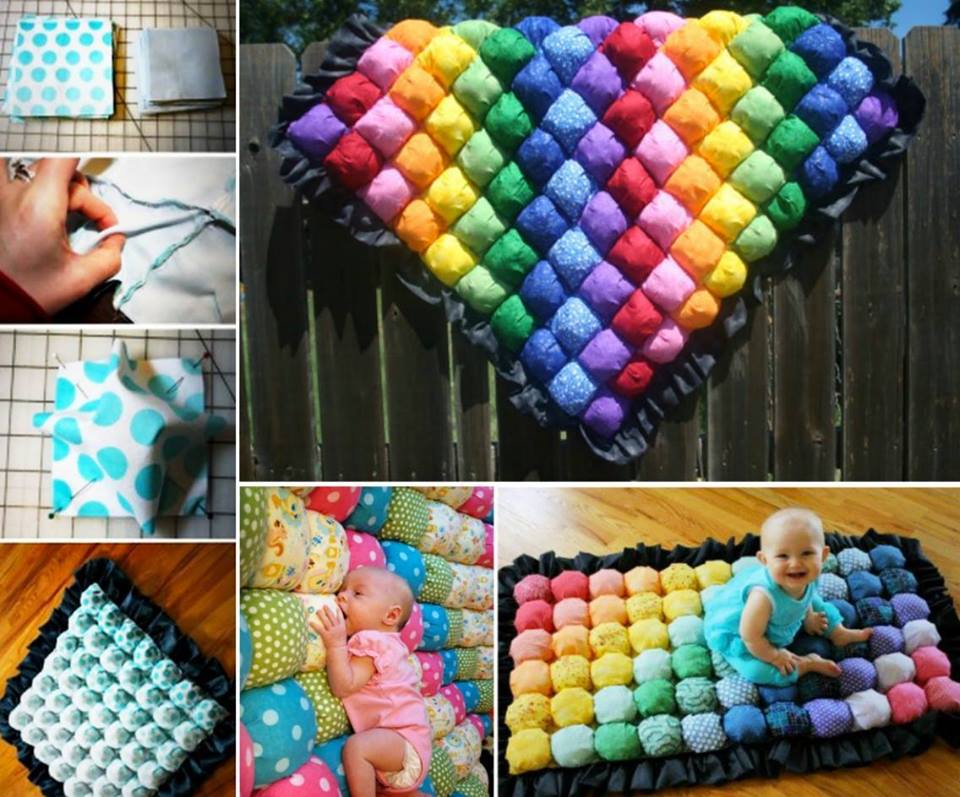 Gorgeous Bubble Quilt Wonderful DIY Colorful Baby Bubble Quilt