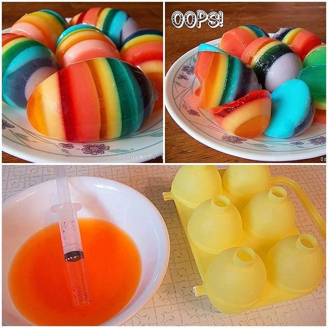 Jelly Easter Eggs wonderdiy1 Wonderful DIY Rainbow Jelly Easter Eggs