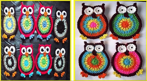 Owl Coaster Crochet Pattern